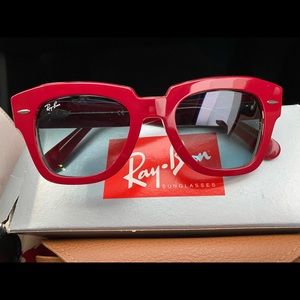 Authentic New Red Ray Ban sunglasses